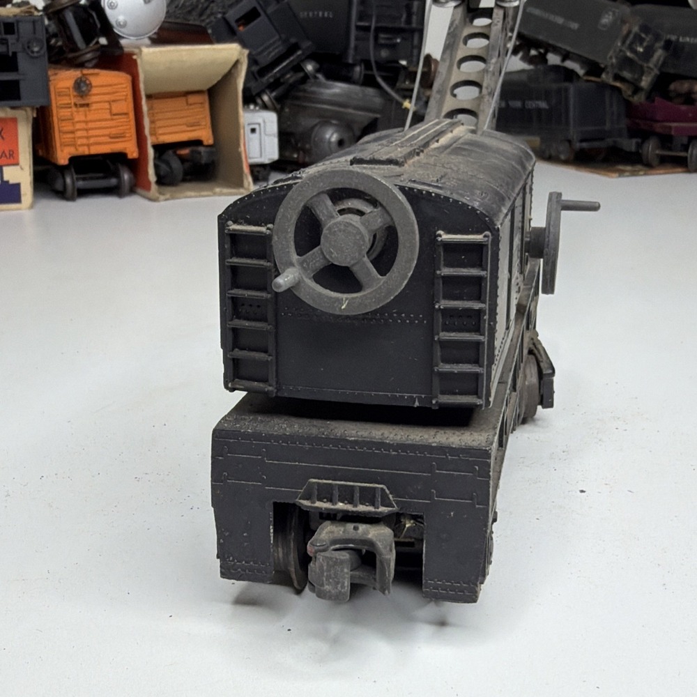 Lionel 12 Wheel Black Crane Car 2460, O Gauge Vintage Model Train - Picture 4 of 9